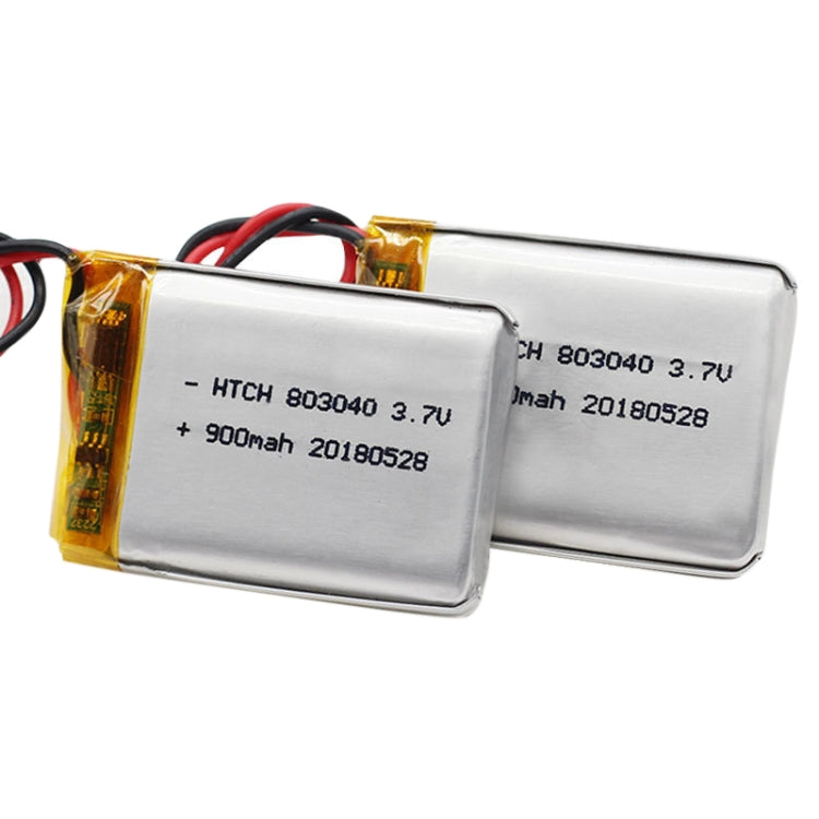 2pcs 803040 900mAh Li-Polymer Battery Replacement