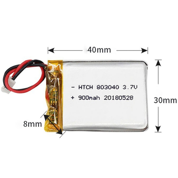 2pcs 803040 900mAh Li-Polymer Battery Replacement