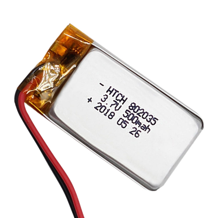 2pcs 802035 500mAh Li-Polymer Battery Replacement