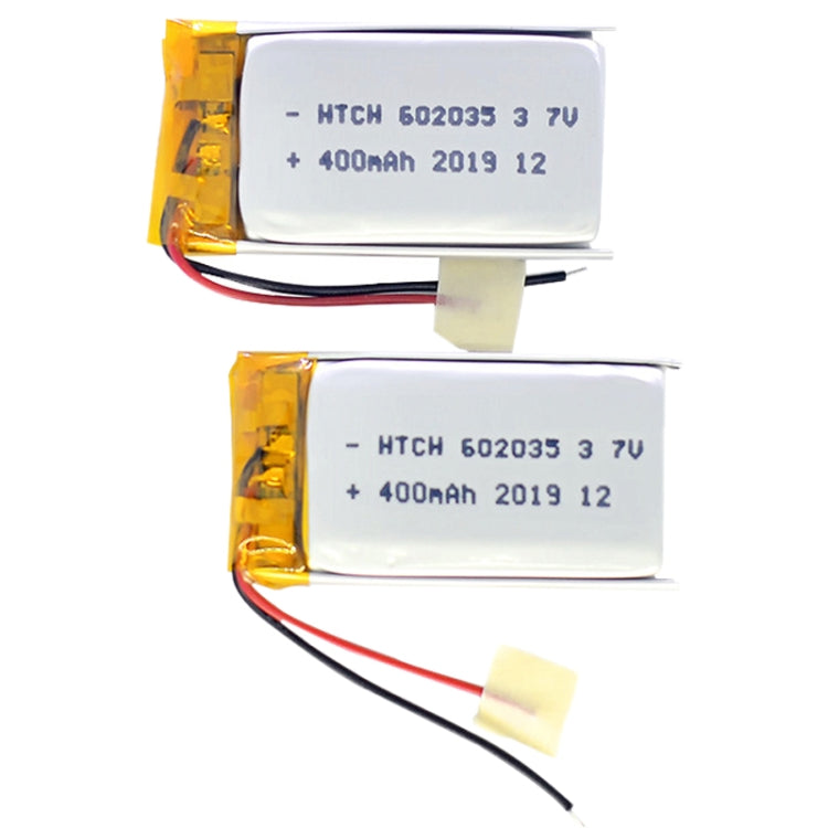 2pcs 602035 400mAh Li-Polymer Battery Replacement