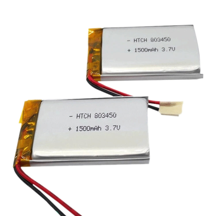 2pcs 803450 1500mAh Li-Polymer Battery Replacement