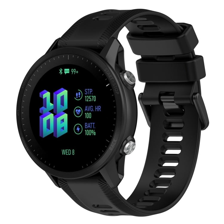 For Garmin Forerunner 955 22mm Silicone Twill Watch Band