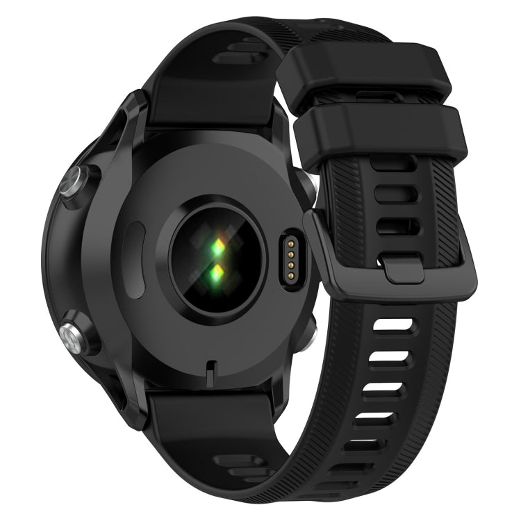 For Garmin Forerunner 955 22mm Silicone Twill Watch Band