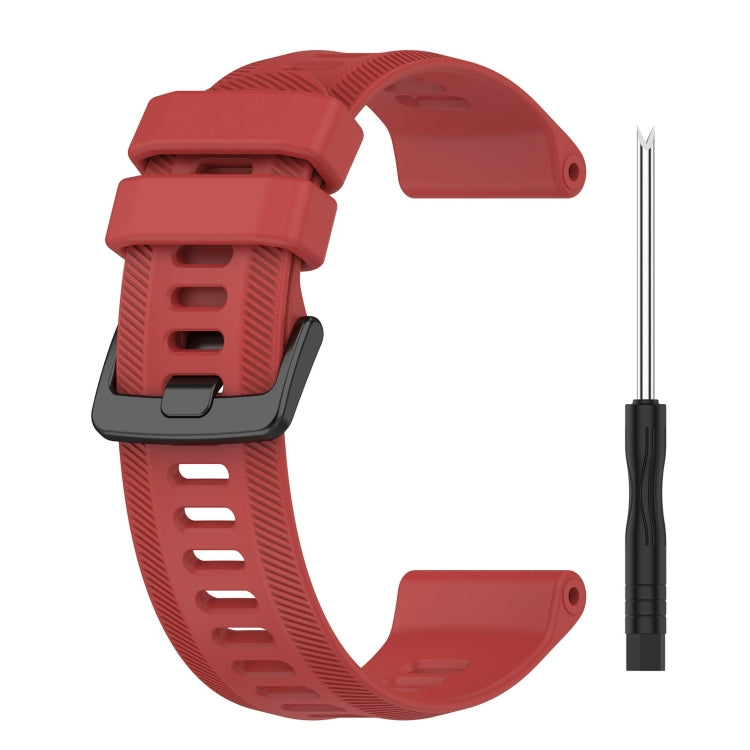 For Garmin Forerunner 955 22mm Silicone Twill Watch Band