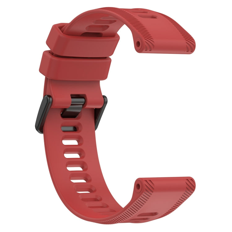 For Garmin Forerunner 955 22mm Silicone Twill Watch Band