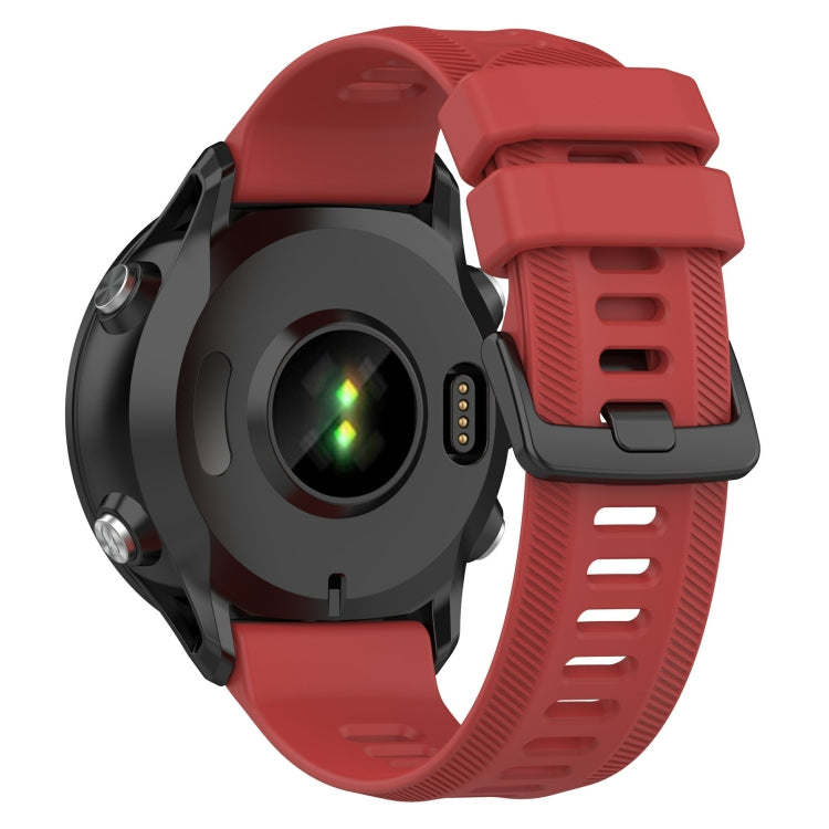 For Garmin Forerunner 955 22mm Silicone Twill Watch Band