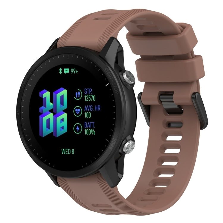 For Garmin Forerunner 955 22mm Silicone Twill Watch Band