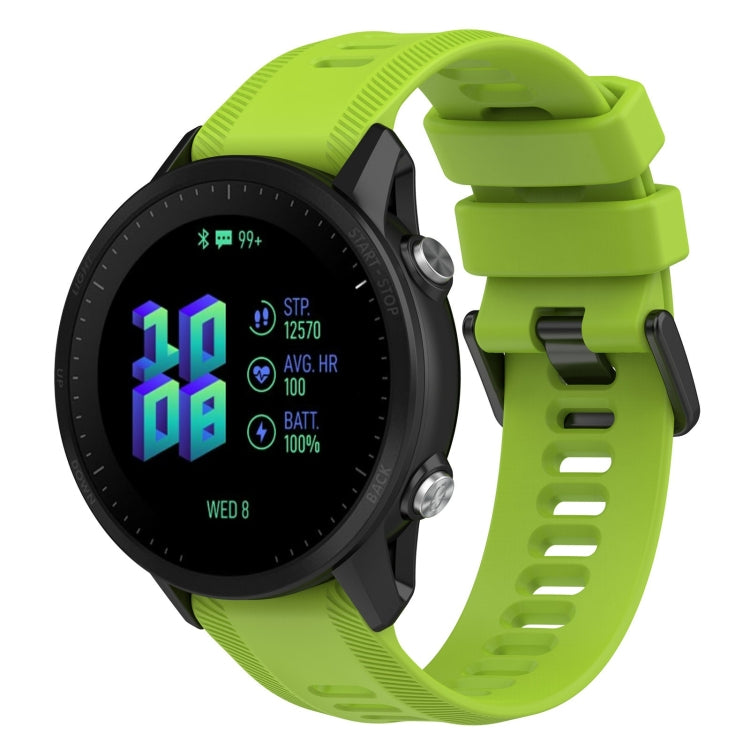 For Garmin Forerunner 955 22mm Silicone Twill Watch Band