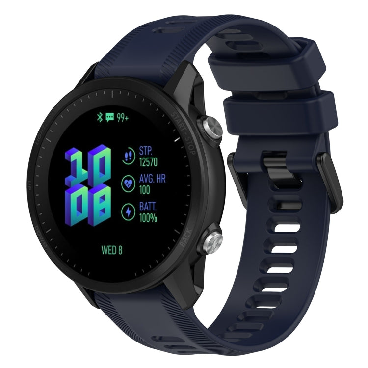 For Garmin Forerunner 955 22mm Silicone Twill Watch Band