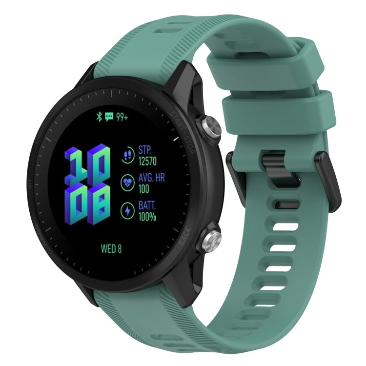 For Garmin Forerunner 955 22mm Silicone Twill Watch Band