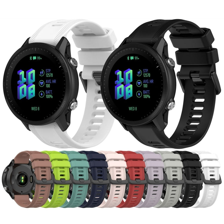For Garmin Forerunner 955 22mm Silicone Twill Watch Band