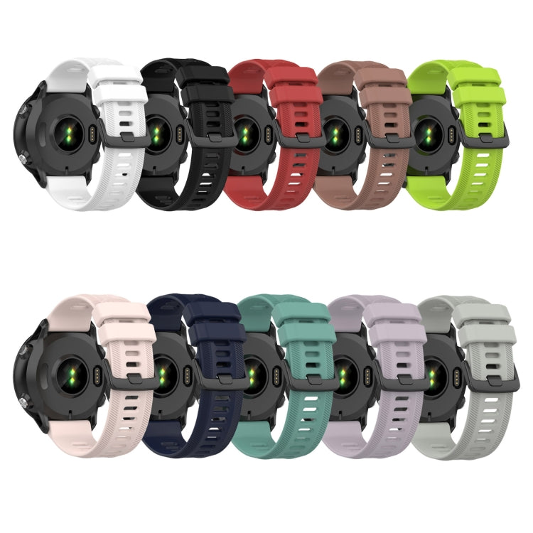 For Garmin Forerunner 955 22mm Silicone Twill Watch Band