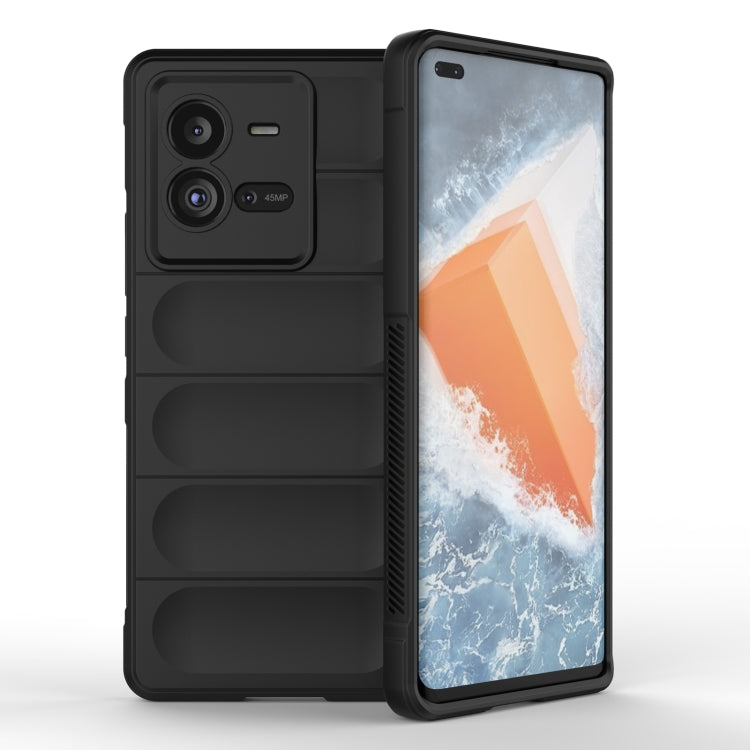 For vivo iQOO 10 Pro 5G Magic Shield TPU + Flannel Phone Case