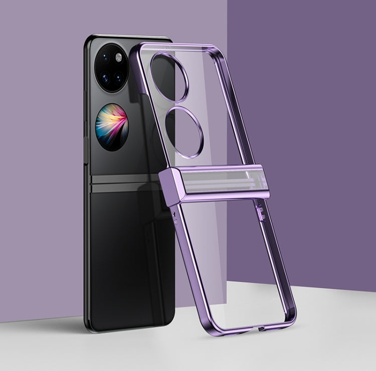 For Huawei P50 Pocket Electroplating PC Full Coverage Shockproof Phone Case