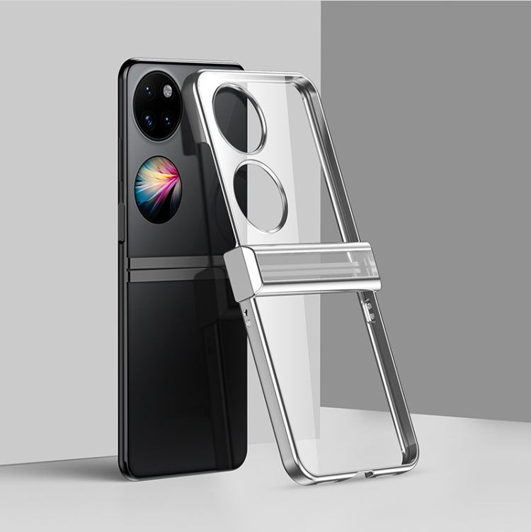For Huawei P50 Pocket Electroplating PC Full Coverage Shockproof Phone Case