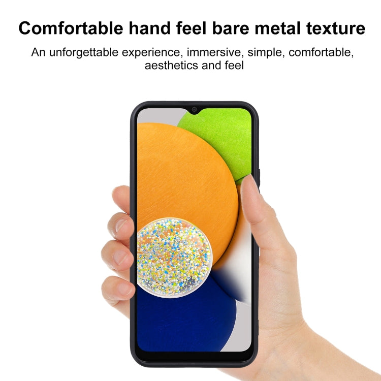 For Samsung Galaxy A03 EU Version 166.5mm TPU Phone Case(Black)