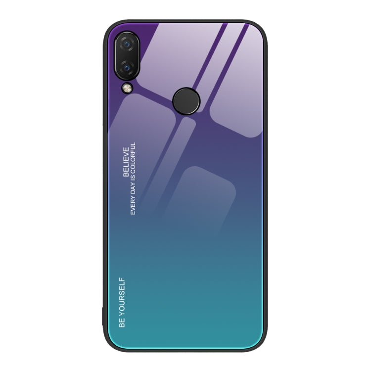 For Huawei nova 3i Gradient Color Glass Case