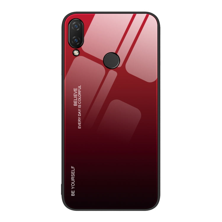 For Huawei nova 3i Gradient Color Glass Case