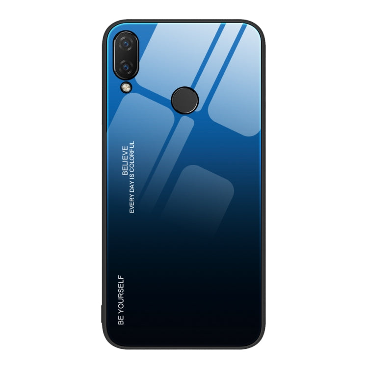 For Huawei nova 3i Gradient Color Glass Case