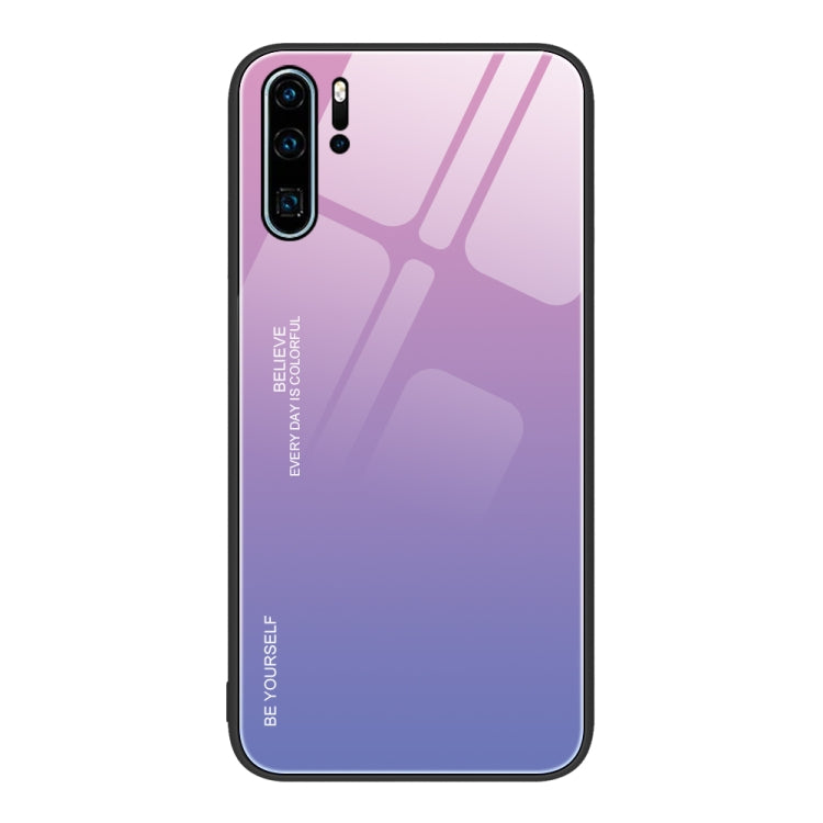 For Huawei P30 Pro Gradient Color Glass Case