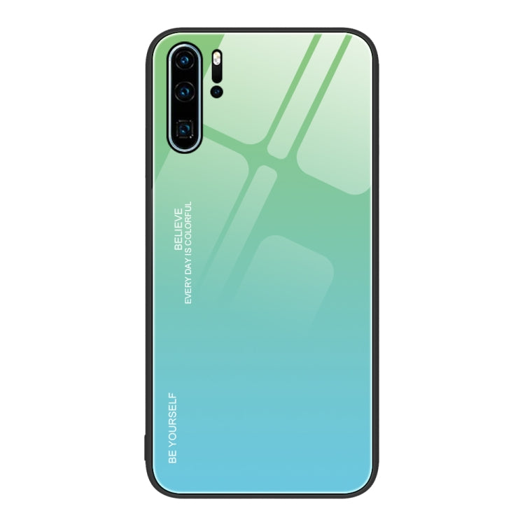 For Huawei P30 Pro Gradient Color Glass Case