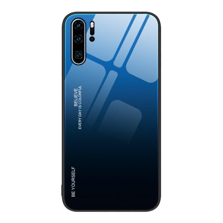 For Huawei P30 Pro Gradient Color Glass Case
