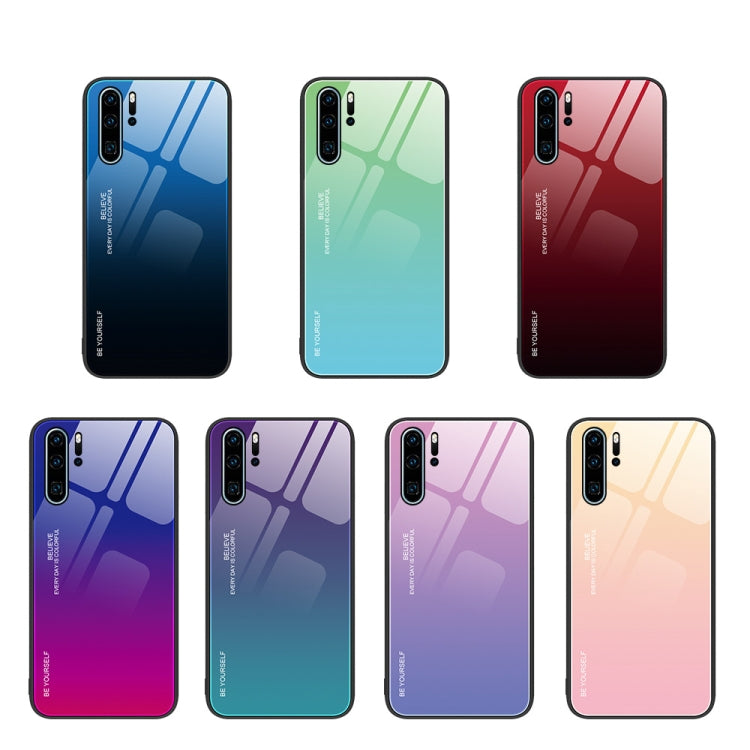 For Huawei P30 Pro Gradient Color Glass Case