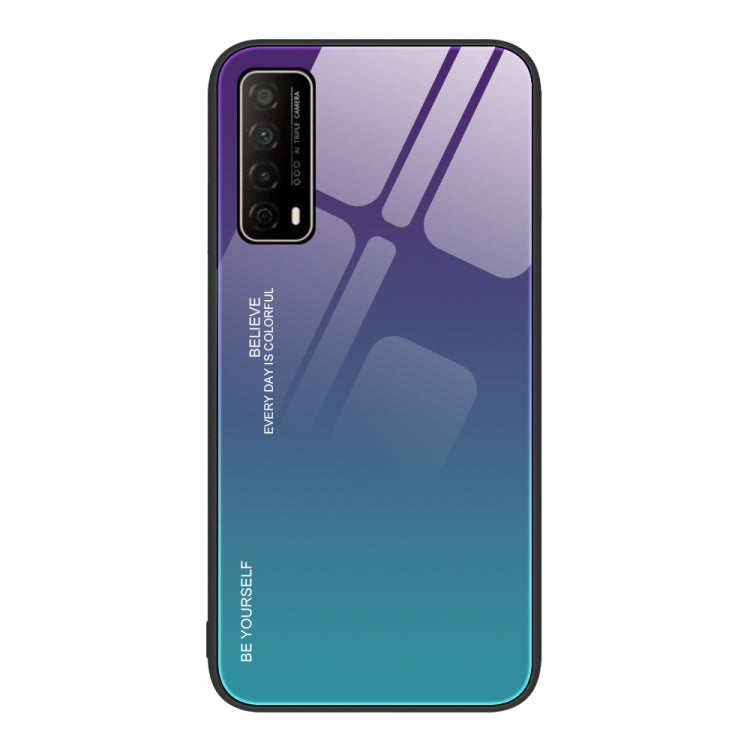 For Huawei Enjoy 20 SE Gradient Color Glass Case