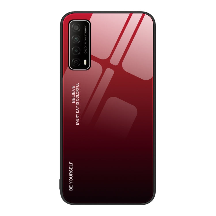 For Huawei Enjoy 20 SE Gradient Color Glass Case