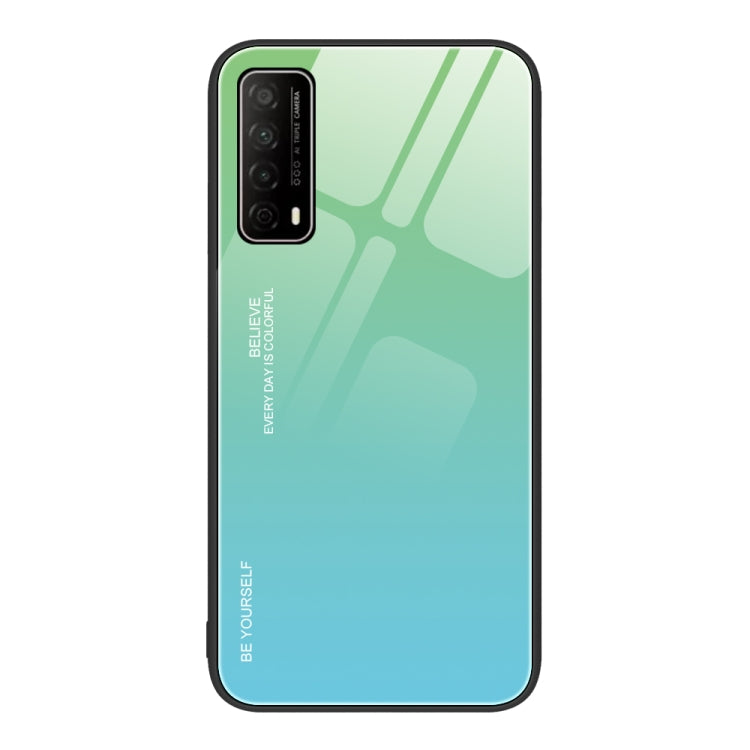For Huawei Enjoy 20 SE Gradient Color Glass Case
