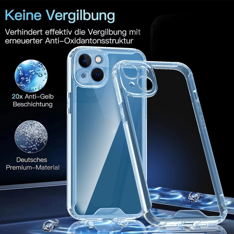 For iPhone 14 Acrylic + TPU Clear Protective Phone Case