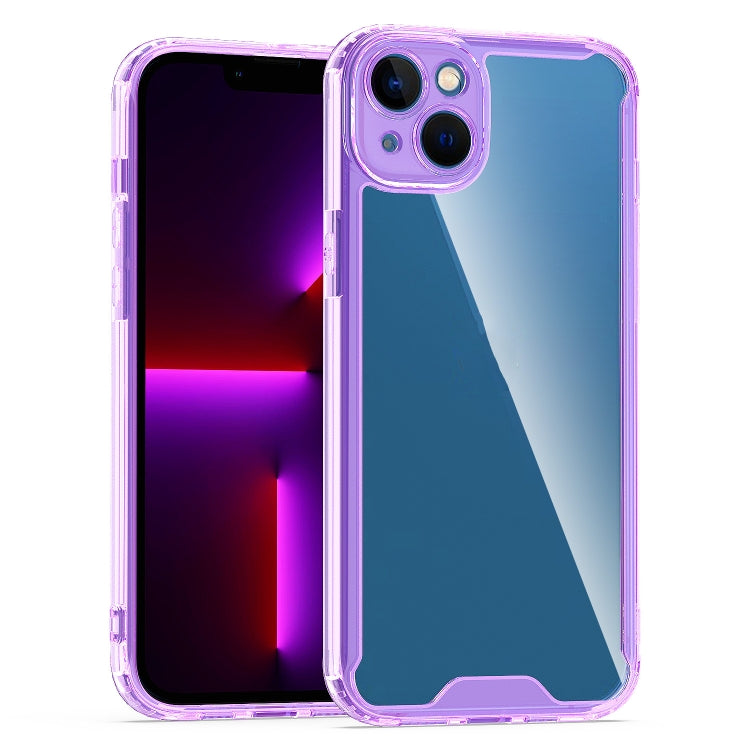 For iPhone 14 Plus Acrylic + TPU Clear Protective Phone Case