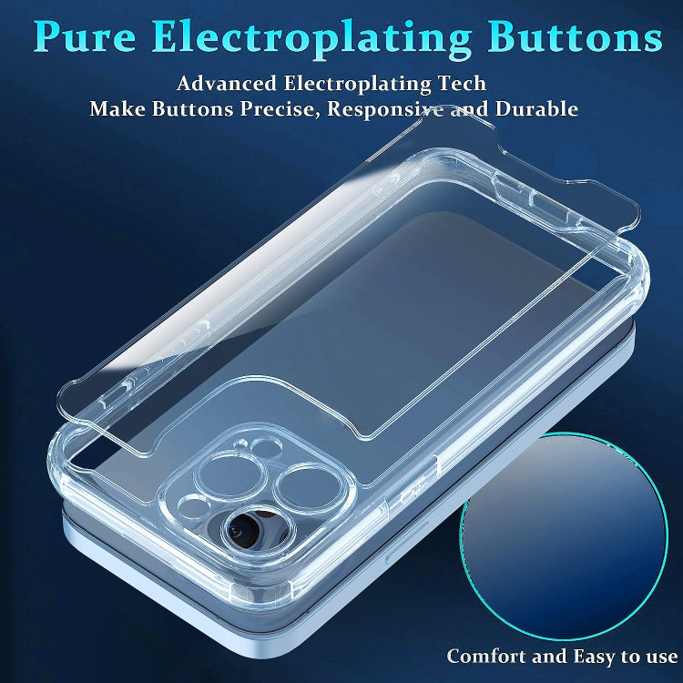 For iPhone 14 Pro Acrylic + TPU Clear Protective Phone Case
