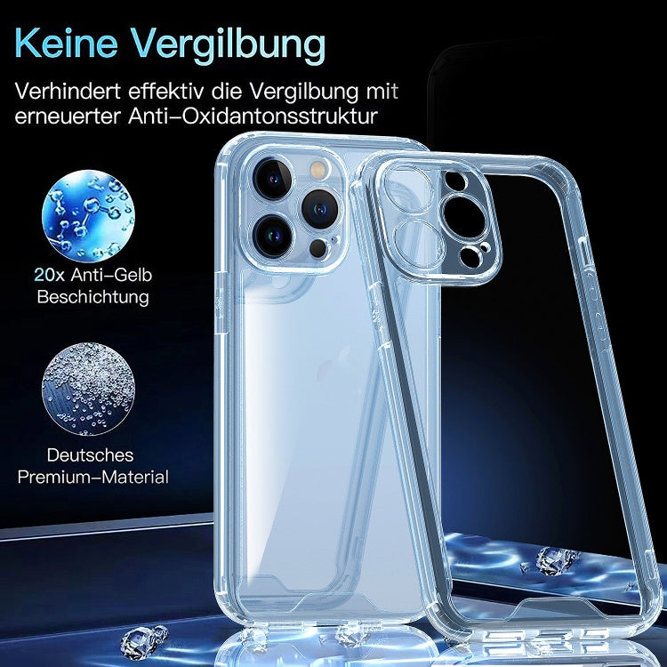 For iPhone 14 Pro Acrylic + TPU Clear Protective Phone Case