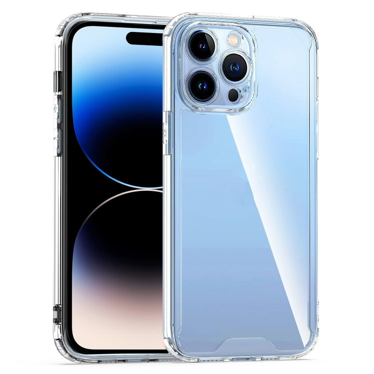 For iPhone 14 Pro Max Acrylic + TPU Clear Protective Phone Case