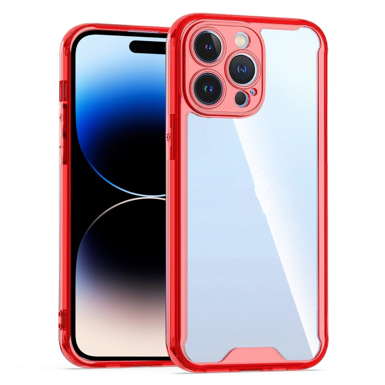 For iPhone 14 Pro Max Acrylic + TPU Clear Protective Phone Case