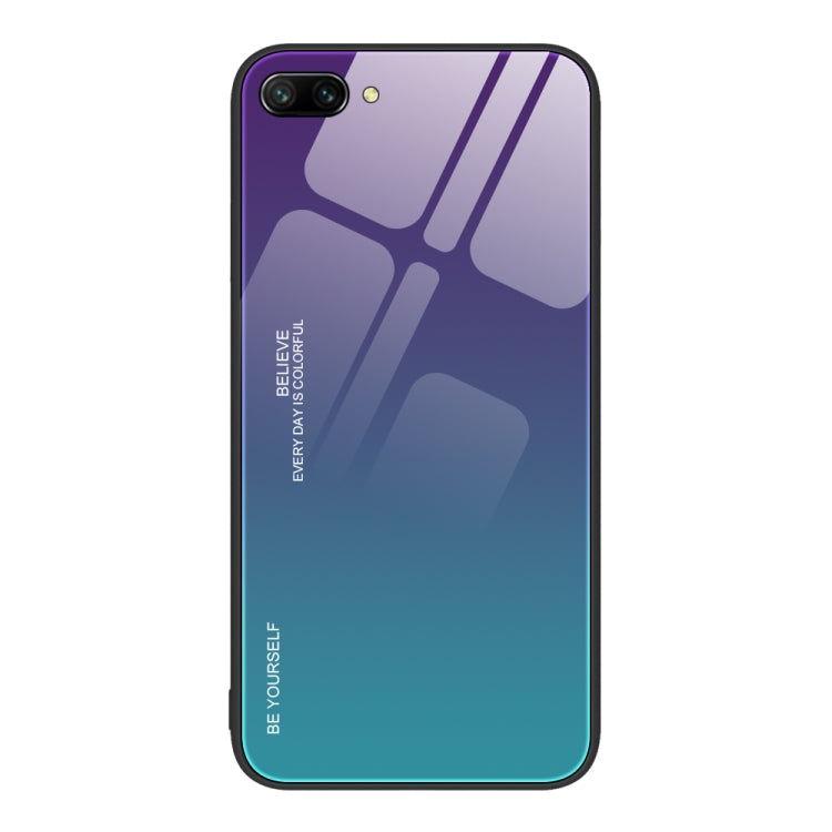 For Honor 10 Gradient Color Glass Phone Case