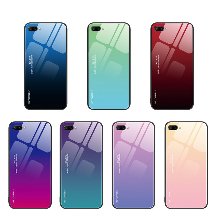 For Honor 10 Gradient Color Glass Phone Case