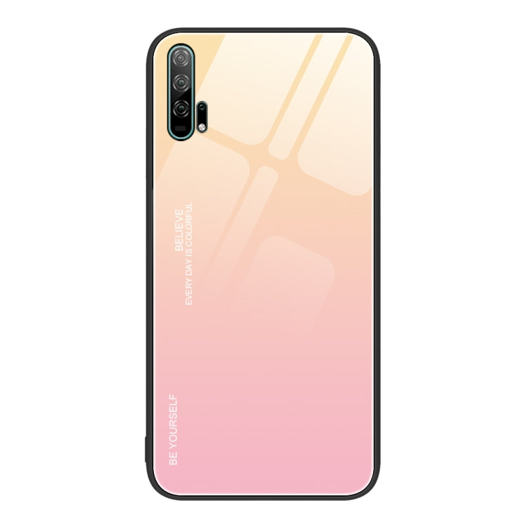 For Honor 20 Pro Gradient Color Glass Phone Case