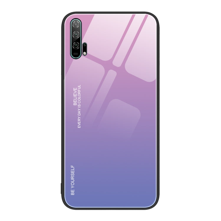 For Honor 20 Pro Gradient Color Glass Phone Case