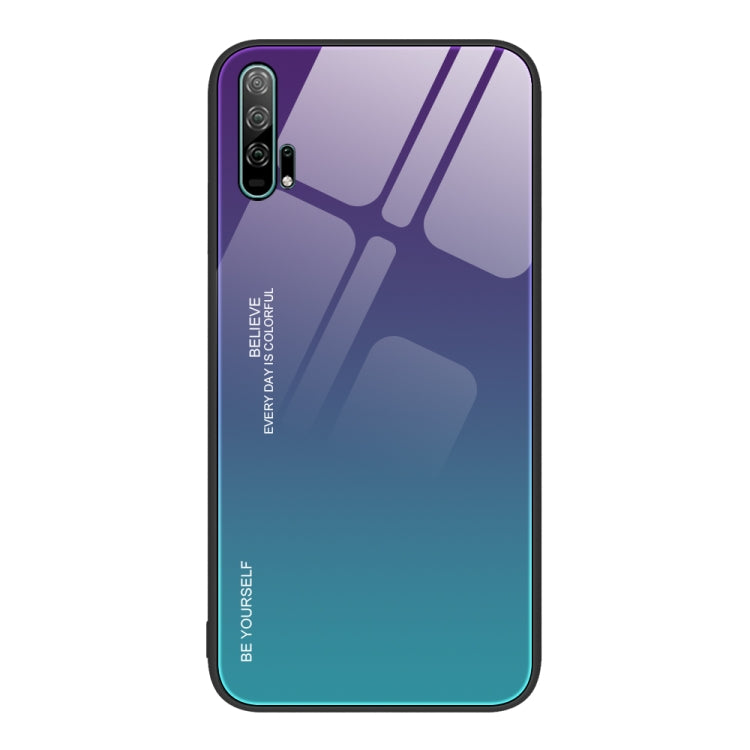 For Honor 20 Pro Gradient Color Glass Phone Case