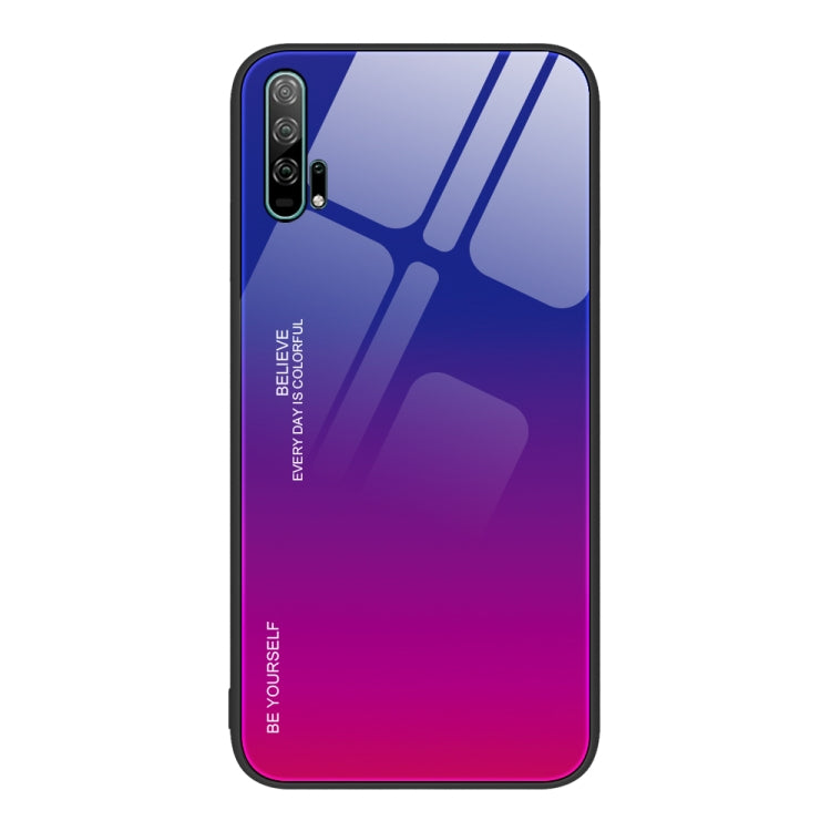 For Honor 20 Pro Gradient Color Glass Phone Case