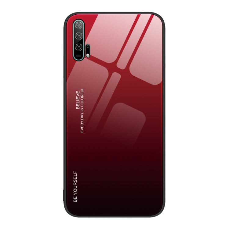 For Honor 20 Pro Gradient Color Glass Phone Case