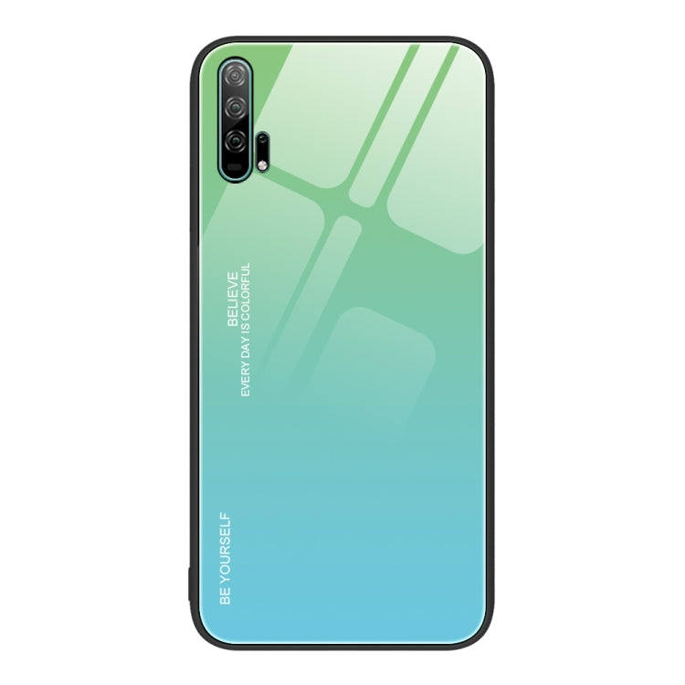 For Honor 20 Pro Gradient Color Glass Phone Case