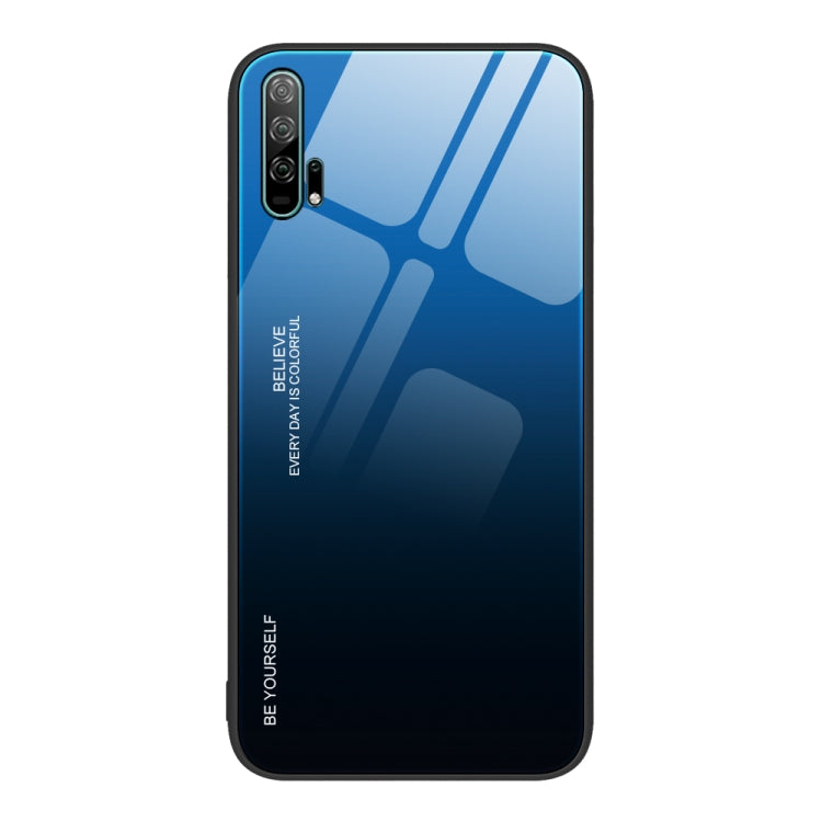 For Honor 20 Pro Gradient Color Glass Phone Case