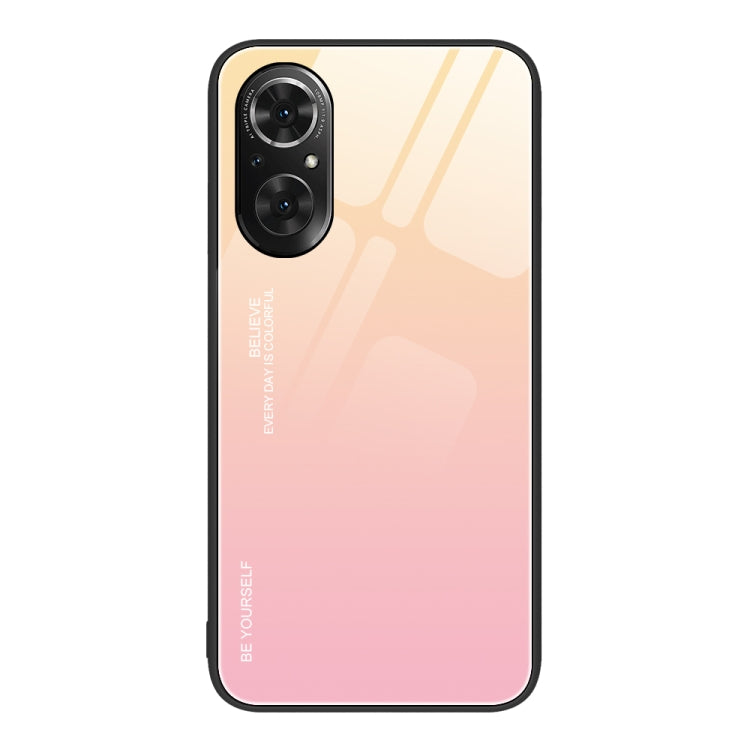 For Honor 50 SE Gradient Color Glass Phone Case