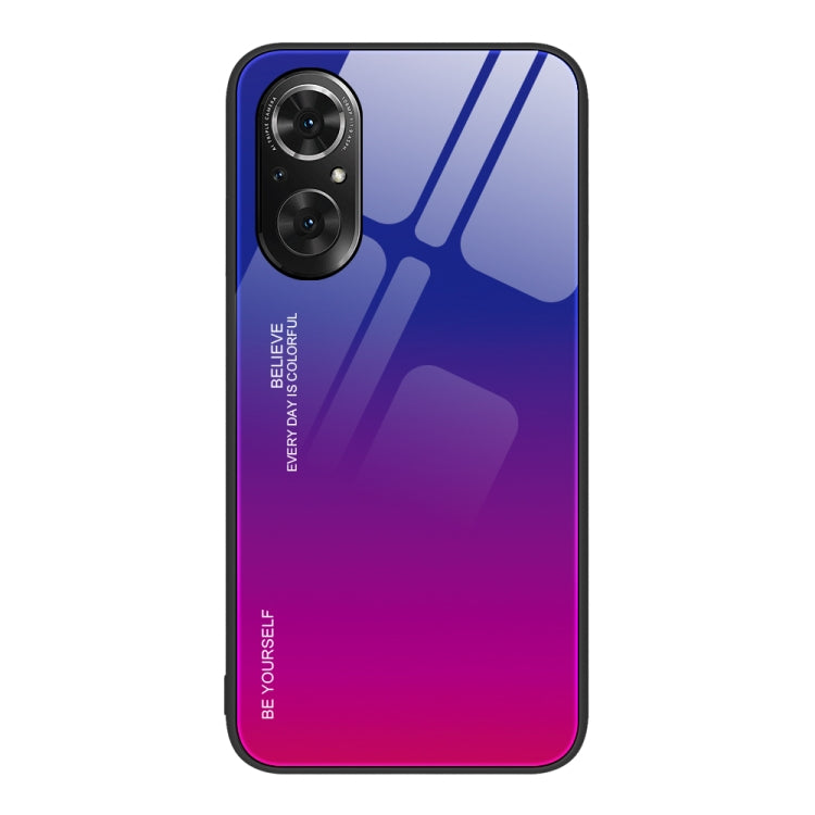 For Honor 50 SE Gradient Color Glass Phone Case