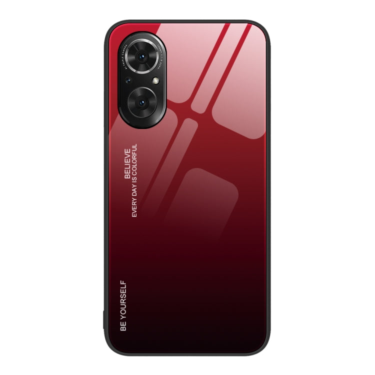 For Honor 50 SE Gradient Color Glass Phone Case