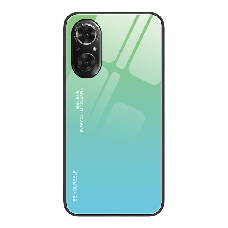 For Honor 50 SE Gradient Color Glass Phone Case