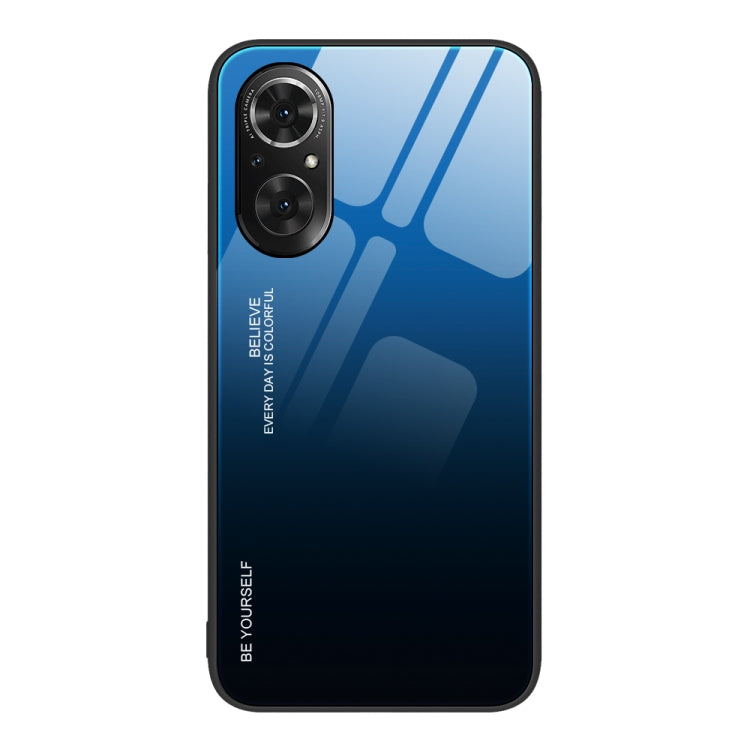 For Honor 50 SE Gradient Color Glass Phone Case